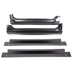 ECOTRIC Full Rocker Panels w/Inner Patch Panels For 67-72 Chevy C10 Truck LH & RH Side