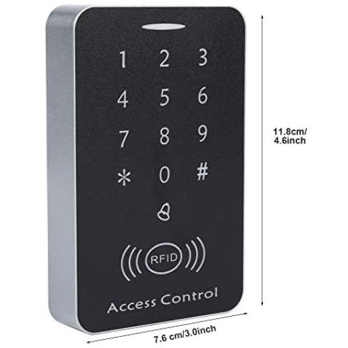 Sonew RFID Touch Metal Access Control Password Access Keypad Machine Controller with 10pcs ID Keyfobs