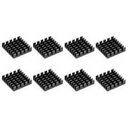 uxcell Electronic Radiators Heatsink for MOS GPU IC Chip Black 22 x 22 x 6 mm 8pcs