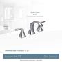 Moen T6905BN Voss Two-Handle 8 in. Widespread Bathroom Faucet Trim Kit, Valve Required, Brushed Nickel