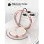 Phone Ring Holder, Lamicall Finger Ring Stand : Universal Cell Phone Cradle Kickstand Compatible with iPhone Xs Max XR X 8 7 6 6s Plus 5s, Galaxy S8 S7 S6, All Android Smartphone - Rose Gold