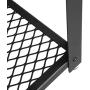 VASAGLE Coffee Table with Steel Frame and Mesh Storage Shelf, 41. 8 x 23. 7 x 17. 7 inches, Rustic Dark Brown