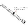 Uniflasy Replacement Parts Kit for Charbroil 4 Burner 463211512, 463211513, 463211514 Gas Grill, Stainless Steel Grill Burner Tube, Porcelain Steel Heat Plate Shield Tent, Adjustable Crossover Tube