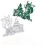 Metal Crazy Turkey Forest Animals Cutting Dies,Magic Squirrels On Books Die Cuts Embossing Stencils Template Mould for Card Scrapbooking and DIY Craft Album Paper Card Decor