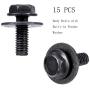 BingSnow 28 Pcs Engine Splash Shield Body Bolts Fender Bumper Clips Rivets Extruded U-Nuts Kit for Nissan 370Z 350Z Infiniti G35 G37 FX35 FX45 EX35