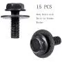 BingSnow 28 Pcs Engine Splash Shield Body Bolts Fender Bumper Clips Rivets Extruded U-Nuts Kit for Nissan 370Z 350Z Infiniti G35 G37 FX35 FX45 EX35 BingSnow 28 Pcs Engine Splash Shield Body Bolts Fender Bumper Clips Rivets Extruded U-Nuts Kit for Nissan 370Z 350Z Infiniti G35 G37 FX35 FX45 EX35