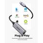 UGREEN USB C to Ethernet Adapter RJ45 to Thunderbolt 3 Type C Gigabit Network LAN Converter 10 100 1000Mbps for MacBook Pro Air iPad Pro Galaxy S20 S10 S9 XPS 13 15 Surface Book 2 Go Chromebook