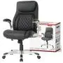 NOUHAUS +Posture Ergonomic PU Leather Office Chair. Click5 Lumbar Support with FlipAdjust Armrests. Modern Executive Chair and Computer Desk Chair (Black) NOUHAUS +Posture Ergonomic PU Leather Office Chair. Click5 Lumbar Support with FlipAdjust Armrests. Modern Executive Chair and Computer Desk Chair (Black)