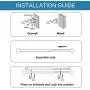 Elegant Window Treatment Double Curtain Rods, 3/4 - Inch Diamter, 48 - Inch to 84 - Inch, Nickel - Metal Rod and Hardware with Resin Finials