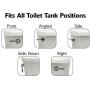 Korky 6071BP Strongarm Tank Lever Faucet Style in Brushed Nickel-Universal to Fit Front Angled Side Left and Right Mount Toilets