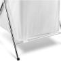 Honey-Can-Do HMP-01126 Single Sorter Hamper, Chrome Frame, White Honey-Can-Do HMP-01126 Single Sorter Hamper, Chrome Frame, White