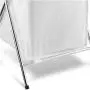 Honey-Can-Do HMP-01126 Single Sorter Hamper, Chrome Frame, White