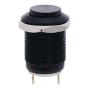 Twidec /12mm 1/2'' Waterproof Black Metal Shell Momentary Raised Top Push Button Switch DC/AC 36V 2A SPST 1NO Start Button for car Modification Switch(Quality Assurance for 1 Years) M-12-BK-G