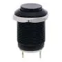 Twidec /12mm 1/2'' Waterproof Black Metal Shell Momentary Raised Top Push Button Switch DC/AC 36V 2A SPST 1NO Start Button for car Modification Switch(Quality Assurance for 1 Years) M-12-BK-G