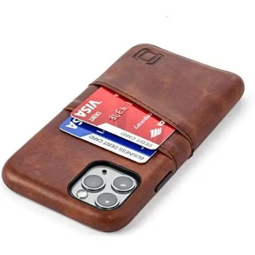 Dockem iPhone 11 Pro Wallet Case: Built-in Metal Plate for Magnetic Mounting & 2 Credit Card Holder Slots (5.8'' Exec M2, Synthetic Leather, Brown) Dockem iPhone 11 Pro Wallet Case: Built-in Metal Plate for Magnetic Mounting & 2 Credit Card Holder Slots (5.8'' Exec M2, Synthetic Leather, Brown)