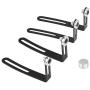 Shell Body Mount, 4pcs RC Car Shell Body Mount Metal L-Bracket with Magnet for 1:10 RC Crawler Car
