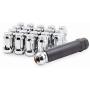 Wheel Accessories Parts Set of 20 1.38in Long Car Small Diameter Lug Nut Closed End Bulge Acorn 6 Spline with Key (7/16 UNF, Chrome) Wheel Accessories Parts Set of 20 1.38in Long Car Small Diameter Lug Nut Closed End Bulge Acorn 6 Spline with Key (7/16 UNF, Chrome)