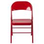 Flash Furniture HERCULES Series Double Braced Red Metal Folding Chair