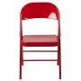 Flash Furniture HERCULES Series Double Braced Red Metal Folding Chair Flash Furniture HERCULES Series Double Braced Red Metal Folding Chair