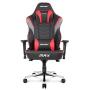 AKRacing Masters Series Max Gaming Chair with Wide Flat Seat, 400 Lbs Weight Limit, Rocker and Seat Height Adjustment Mechanisms - Red