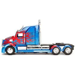 Jada Toys Metals Transformers Optimus Prime 1:24 Diecast Vehicle Blue and Red