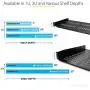 StarTech.com 2U Server Rack Shelf - Universal Vented Cantilever Tray for 19'' Network Equipment Rack & Cabinet - Heavy Duty Steel - 50lb - 16'' Deep (CABSHELFV) Black StarTech.com 2U Server Rack Shelf - Universal Vented Cantilever Tray for 19'' Network Equipment Rack & Cabinet - Heavy Duty Steel - 50lb - 16'' Deep (CABSHELFV) Black