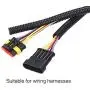 Alex Tech 25ft – 1/2 inch Split Wire Loom Tubing Wire Conduit – Black