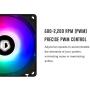ID-COOLING SE-914-XT ARGB Cooler 131mm Height AM4 CPU Cooler Addressable RGB Light (5V 3-PIN Connector) on Fan and Top-Cover 4 Heatpipes CPU Air Cooler 92mm PWM Fan, Intel/AMD