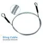 Zip Line Sling Cable, Wire Rope, 8/11/14 Foot, 3/16In (8 Foot) Zip Line Sling Cable, Wire Rope, 8/11/14 Foot, 3/16In (8 Foot)