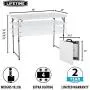 Lifetime Height Adjustable Craft Camping and Utility Folding Table, 4 ft, 4/48 x 24, White Granite Lifetime Height Adjustable Craft Camping and Utility Folding Table, 4 ft, 4/48 x 24, White Granite