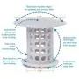 TubShroom the Revolutionary Tub Drain Protector Hair Catcher/Strainer/Snare, Gray