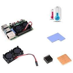 Enokay Raspberry Pi 2B 3B 3B+ 4B Model B B+ Dual Fan with Raspberry Pi Heatsink for Raspberry Pi 2B 3B 3B+ 4B