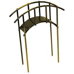 jeremie Miniature Fairy Garden Accessories - Mini Metal Bridge - Rustic Finish