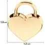 Warmtree Small Metal Heart Shaped Padlock Mini Lock with Key for Jewelry Box Storage Box Diary Book,Pack of 2,Gold Warmtree Small Metal Heart Shaped Padlock Mini Lock with Key for Jewelry Box Storage Box Diary Book,Pack of 2,Gold