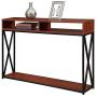 Convenience Concepts Tucson Deluxe 2 Tier Console Table, Cherry / Black