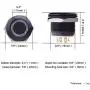 Ulincos Momentary Pushbutton Switch U19D1 1NO SPST Black Metal Shell with Blue LED Ring Suitable for 19mm 3/4'' Mounting Hole Pack with a Resistor (Blue)