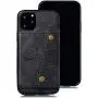 Herbose Case Compatible with iPhone 12-iPhone Pro Cover with Full Armor Wallet |iPhone Case for Card Holder | Metal and Leather Back - Magnetic Car Mount and Kick Stand (6.1 inch)