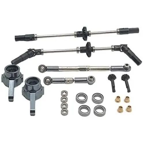 Tongina Metal Upgrade Full Metal Spare Part Accessories Set Bridge Axle Bearing Linkages for WPL B14 B16 B24 C14 C24 (for 6WD) Tongina Metal Upgrade Full Metal Spare Part Accessories Set Bridge Axle Bearing Linkages for WPL B14 B16 B24 C14 C24 (for 6WD)