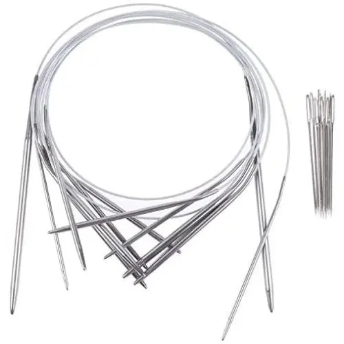 Xgood 11 Sizes Circular Knitting Needles Stainless Steel Knitting Needles with 11 Pieces Needles for Home Weave Knitting Set, from 1.5mm to 5mm Xgood 11 Sizes Circular Knitting Needles Stainless Steel Knitting Needles with 11 Pieces Needles for Home Weave Knitting Set, from 1.5mm to 5mm