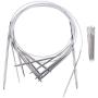 Xgood 11 Sizes Circular Knitting Needles Stainless Steel Knitting Needles with 11 Pieces Needles for Home Weave Knitting Set, from 1.5mm to 5mm