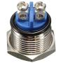 ESUPPORT Car 16mm Raised Top Momentary Stainless Metal Push Button Switch Pack of 10