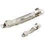 Fityle 10 Pieces Blank Flat Metal Alligator Hair Clips Prong Barrettes for DIY Hair Bows Womens Hair Accessories