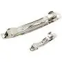 Fityle 10 Pieces Blank Flat Metal Alligator Hair Clips Prong Barrettes for DIY Hair Bows Womens Hair Accessories
