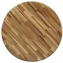 East West Furniture ANT-ANA-TP Antique Dining Table Made of Acacia offering Wood Texture, 36 Inch Round, Neutral Finish