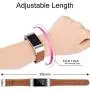 Meliya Leather Bands Compatible with Fitbit Charge 2 Bands for Women and Men, Adjustable Soft Leather Wristband with Metal Clasp for Fitbit Charge 2 (for 5.5''-8.1'' Wrists, Brown) Meliya Leather Bands Compatible with Fitbit Charge 2 Bands for Women and Men, Adjustable Soft Leather Wristband with Metal Clasp for Fitbit Charge 2 (for 5.5''-8.1'' Wrists, Brown)