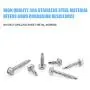 DYWISHKEY 220 Pieces 410 Stainless Steel #10 Hex Washer Head Self Drilling Sheet Metal Screws Assortment Kit DYWISHKEY 220 Pieces 410 Stainless Steel #10 Hex Washer Head Self Drilling Sheet Metal Screws Assortment Kit