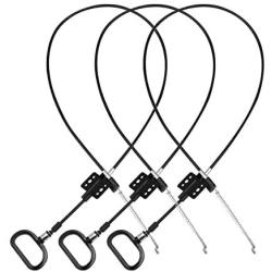 Magicfour Recliner Cable, 3 Pack Couch Recliner Replacement Cable Recliner Replacement Part Recliner Accessories with D-Ring Release Pull Handle for Ashley Sofa, Black