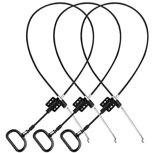 Magicfour Recliner Cable, 3 Pack Couch Recliner Replacement Cable Recliner Replacement Part Recliner Accessories with D-Ring Release Pull Handle for Ashley Sofa, Black
