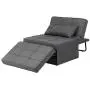 Diophros Folding Ottoman Sleeper Bed, 4 in 1 Multi-Function Adjustable Ottoman Sofa Bed Bench Guest Sofa Chair Convertible Sofa for Living Room (Dark Grey)