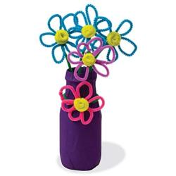 Chenille Kraft 911001 Jumbo Stems, 12'' x 6mm, Metal Wire, Polyester, Assorted, Box of 1000, 1/4 x 12 Inches